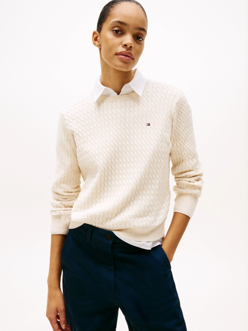 SWEATER DE PUNTO TRENZADO - 1