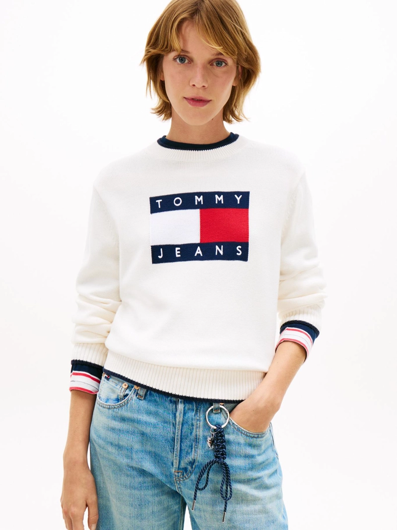 SWEATER RIBETEADO CON LOGO - 1