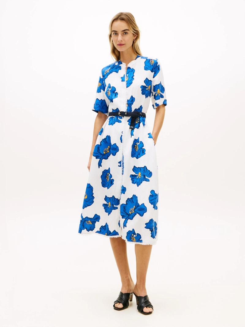 VESTIDO CAMISERO EN MEZCLA DE LINO - 1