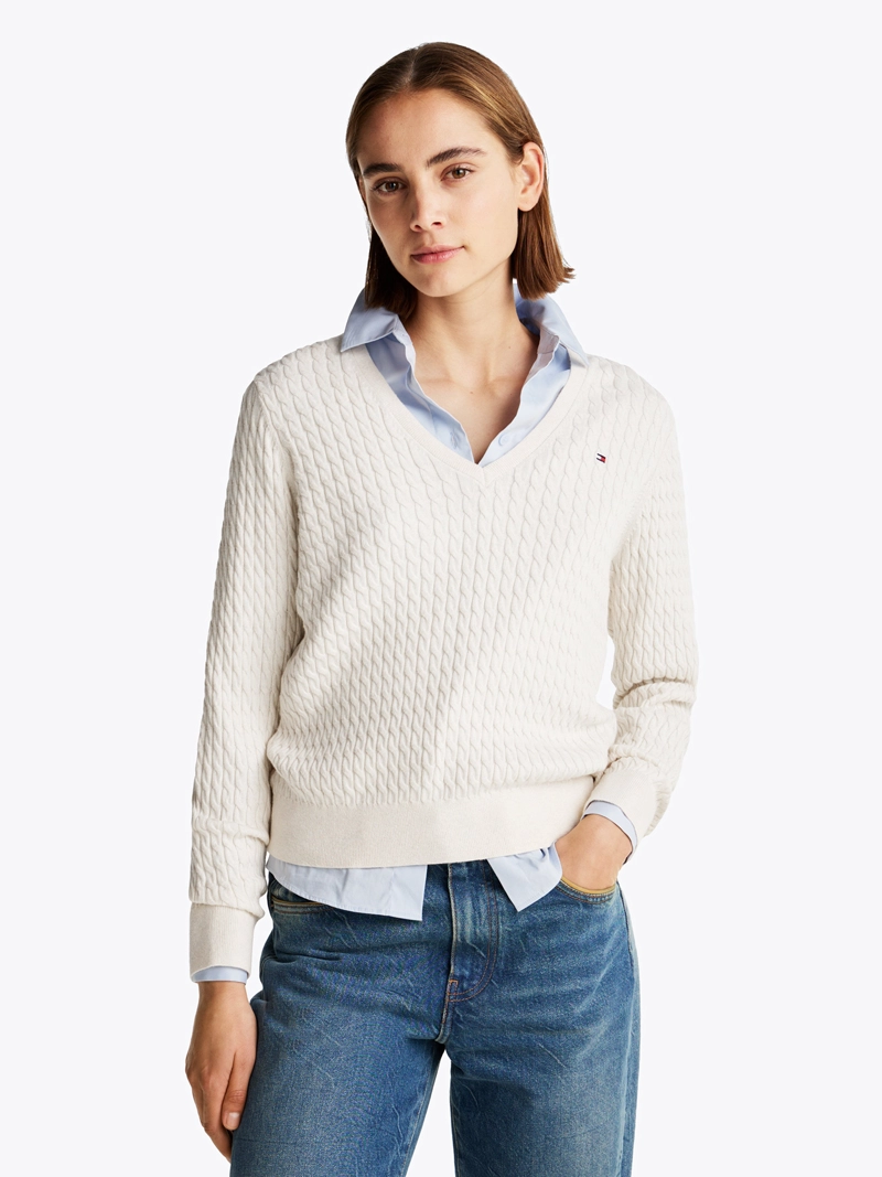 SWEATER DE PUNTO TRENZADO - 1