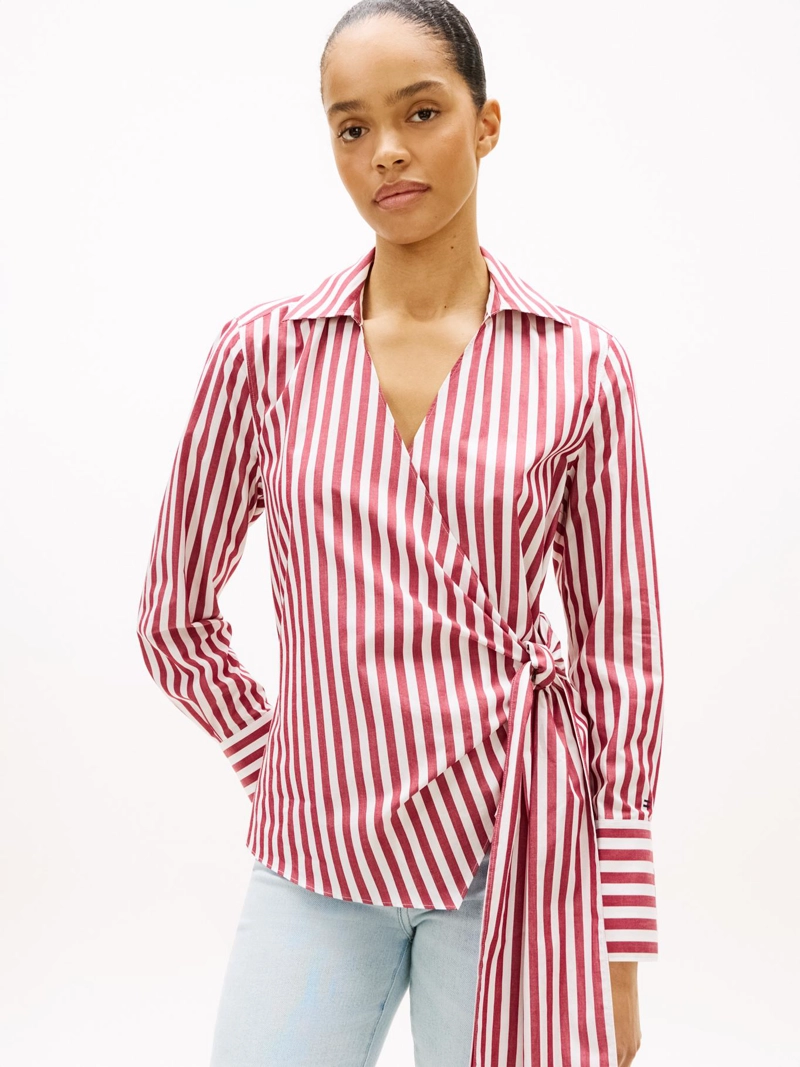 BLUSA CRUZADA SLIM FIT - 1