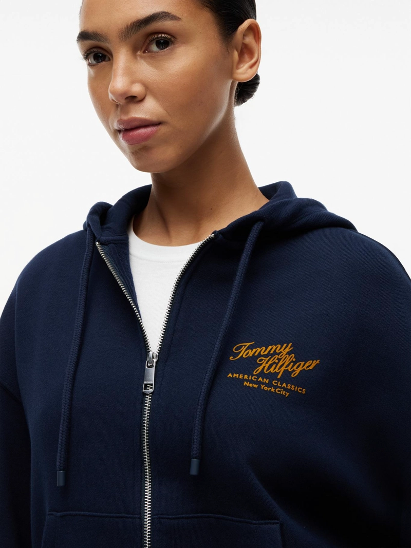 POLERON HOODIE TERRY CON CIERRE - 4
