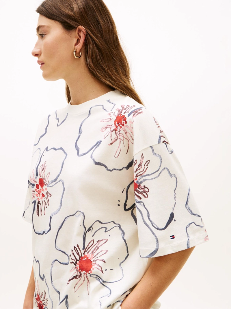 POLERA ESTAMPADO FLORAL RELAXED FIT - 4