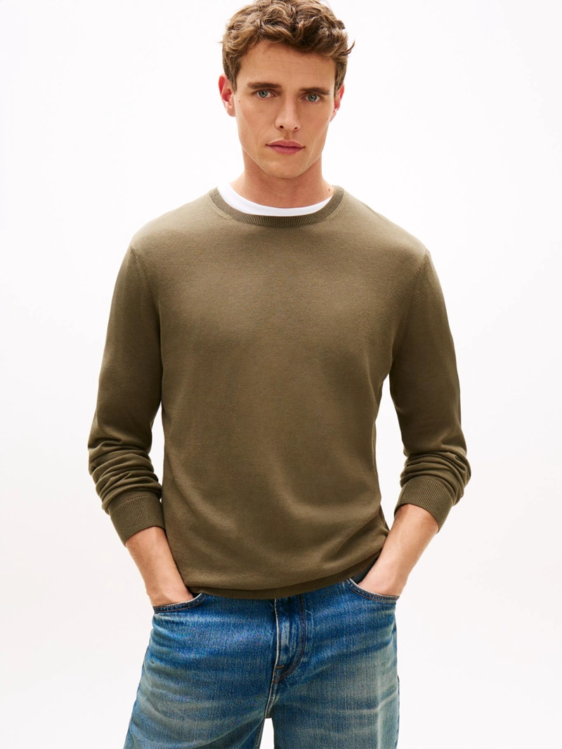 SWEATER SMART CASUAL DE CUELLO REDONDO - 1