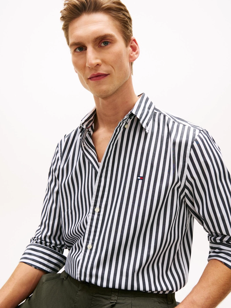 CAMISA DE POPELIN A RAYAS REGULAR FIT - 4