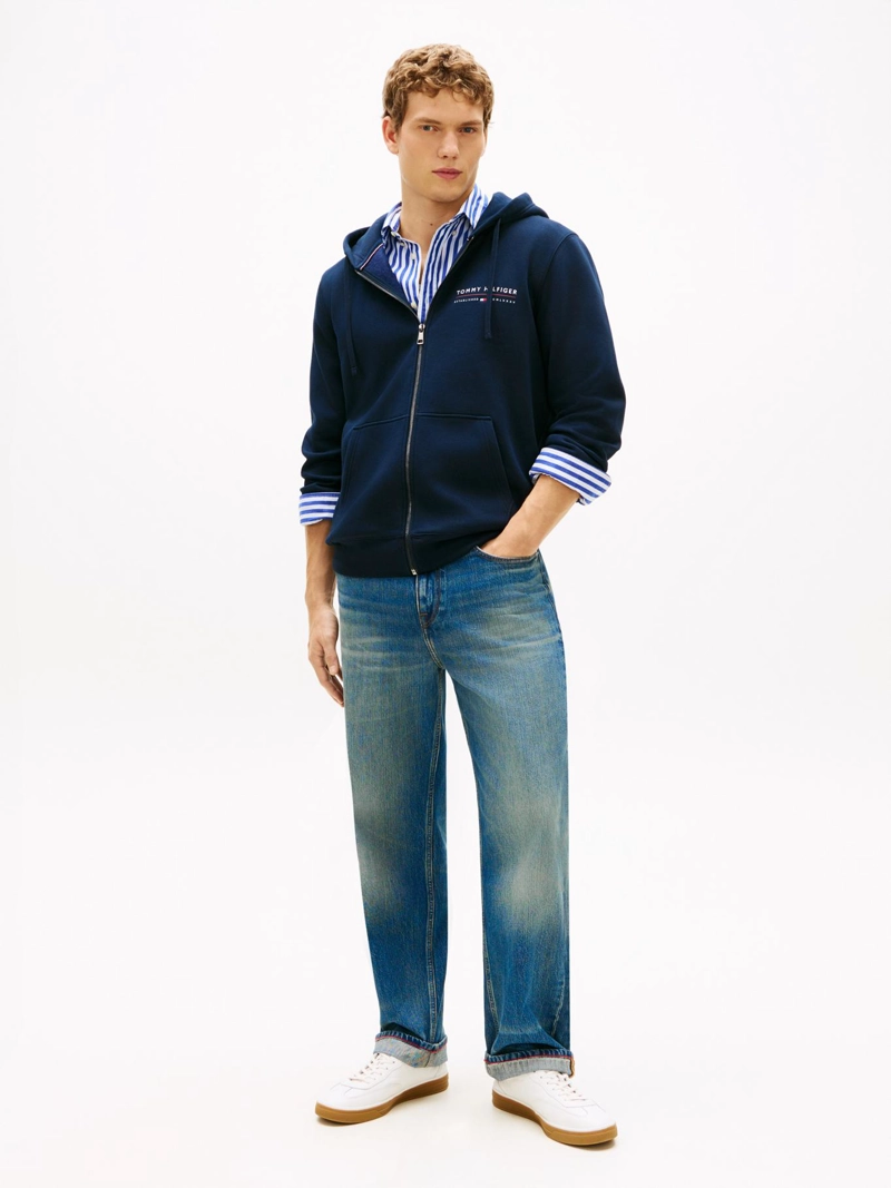 POLERON HOODIE CON LOGO Y CIERRE - 2