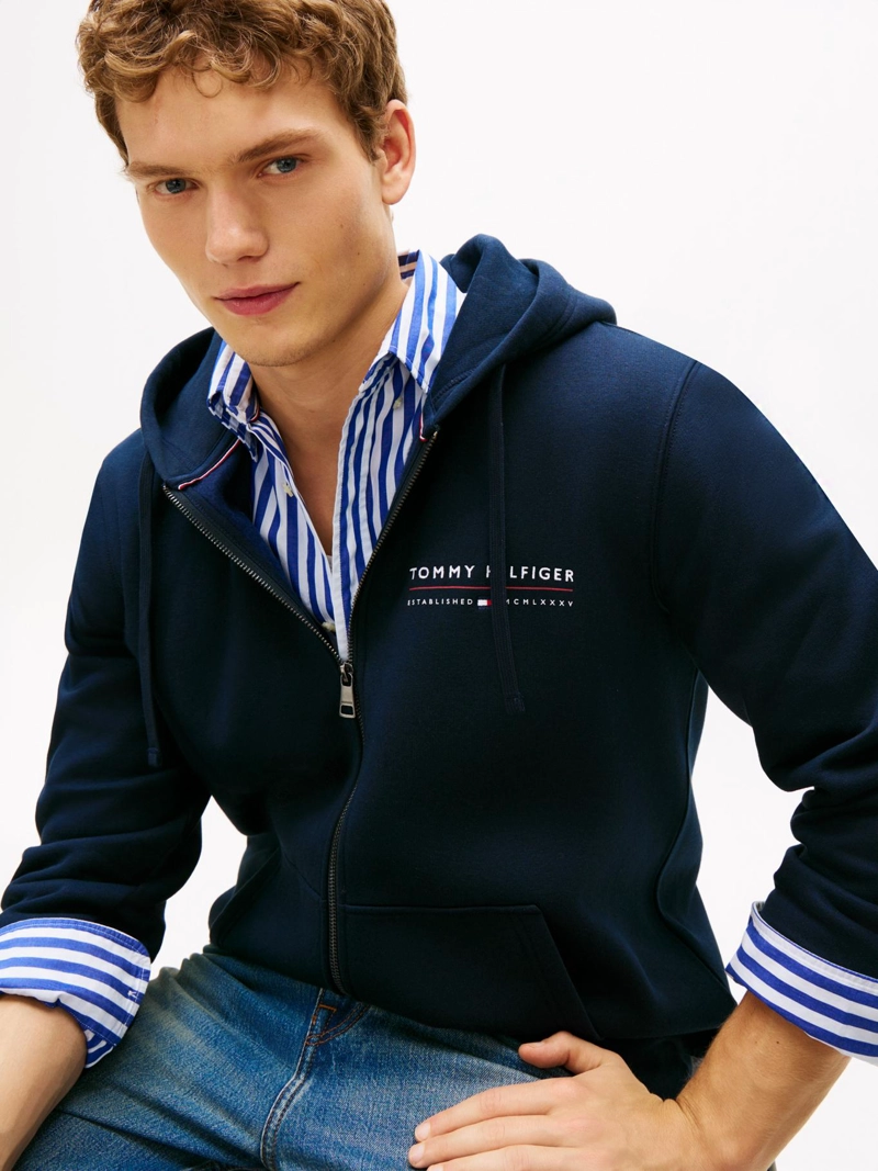POLERON HOODIE CON LOGO Y CIERRE - 4