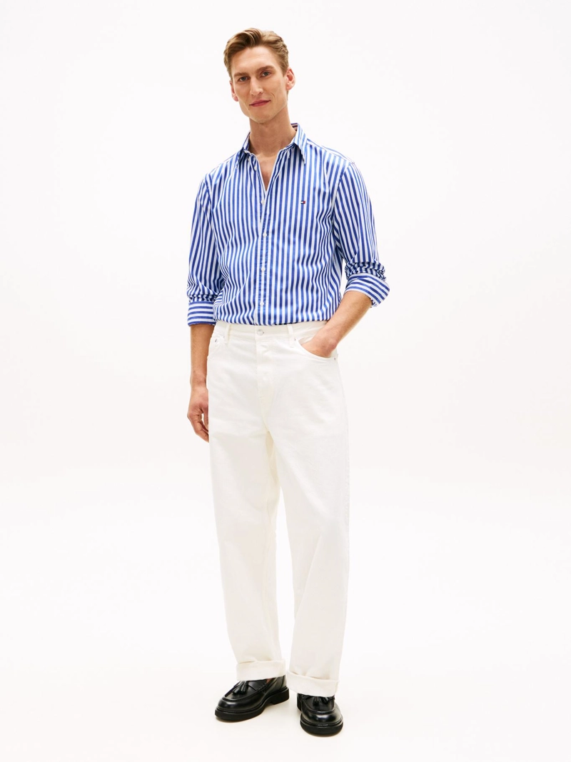 CAMISA DE POPELIN A RAYAS REGULAR FIT - 2
