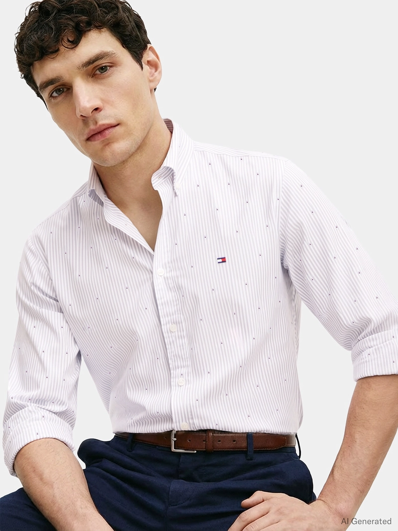 CAMISA FLEX POPLIN REGULAR FIT - 4