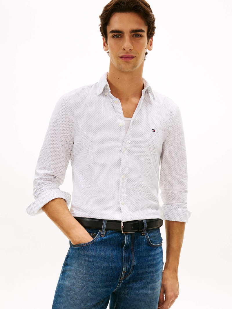 CAMISA FLEX POPLIN SOLID SLIM FIT - 1