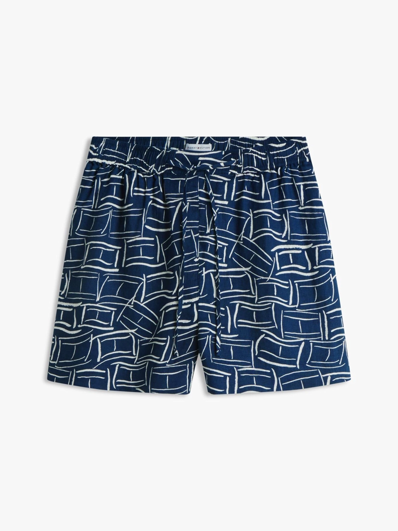 SHORTS DE LINO CON LOGO BORDADO - 5