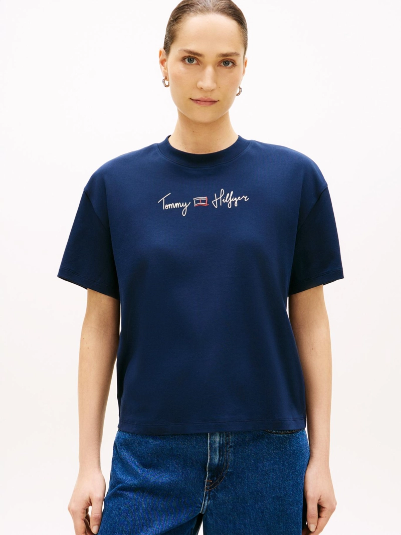 POLERA CON LOGO GRAFICO REGULAR FIT - 1