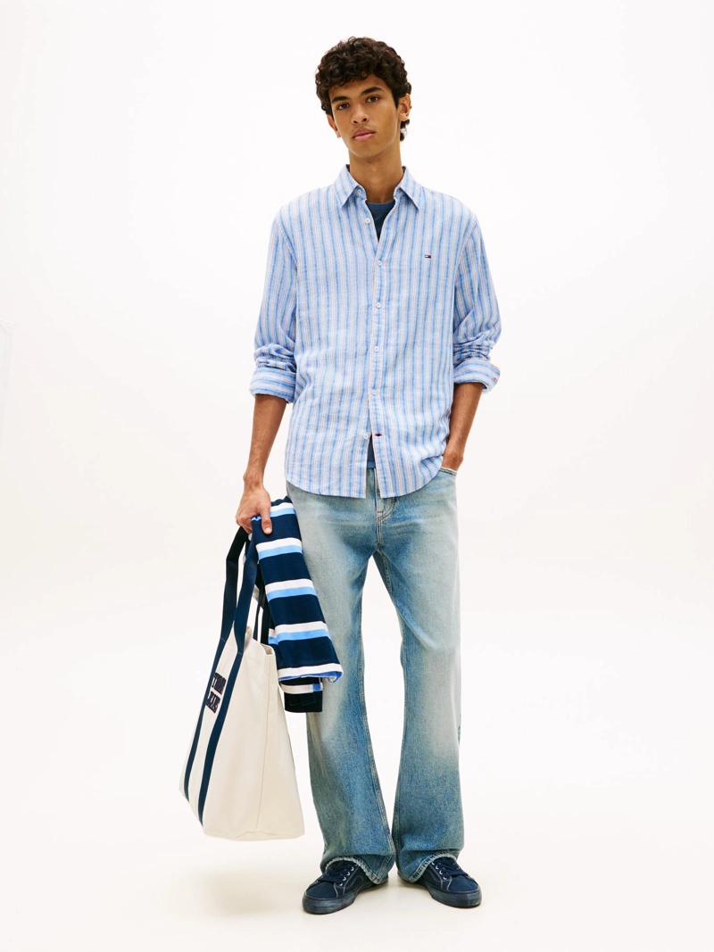 CAMISA DE RAYAS DE LINO REGULAR FIT - 2