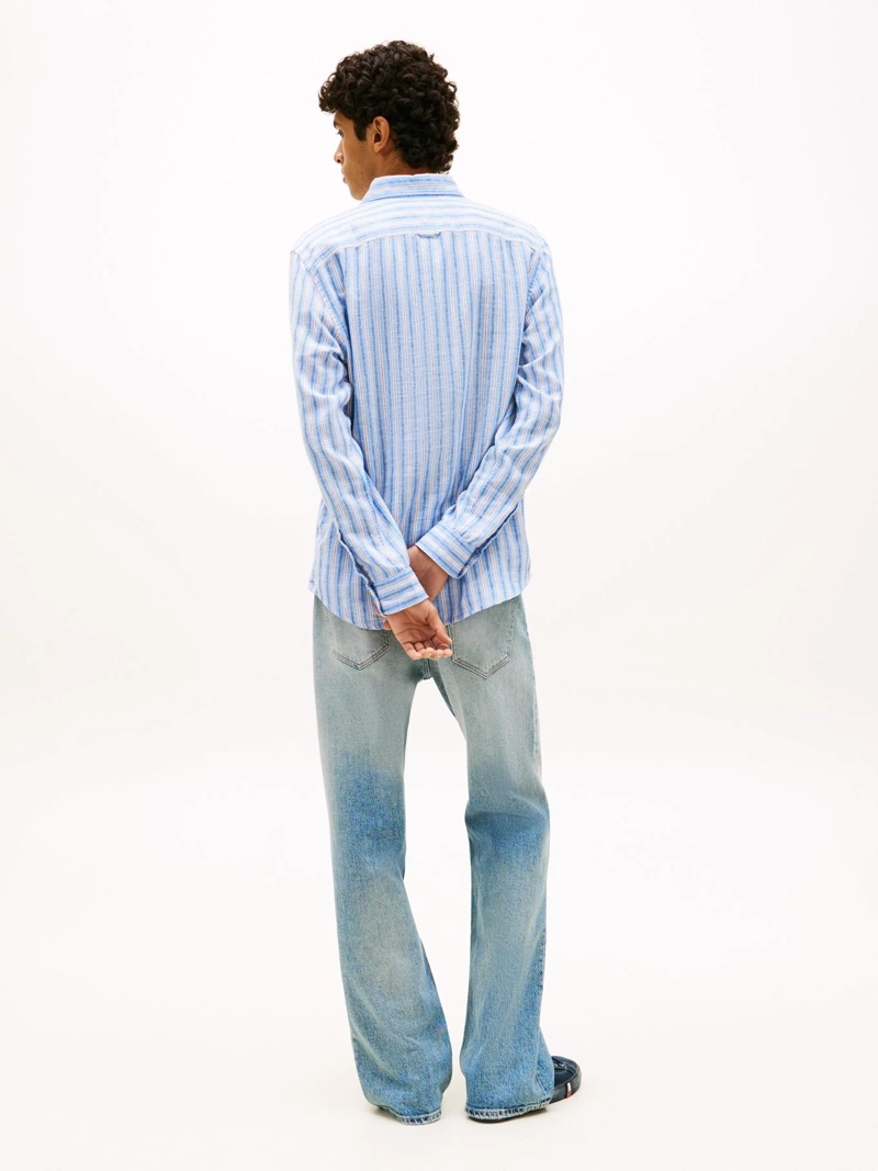 CAMISA DE RAYAS DE LINO REGULAR FIT - 3