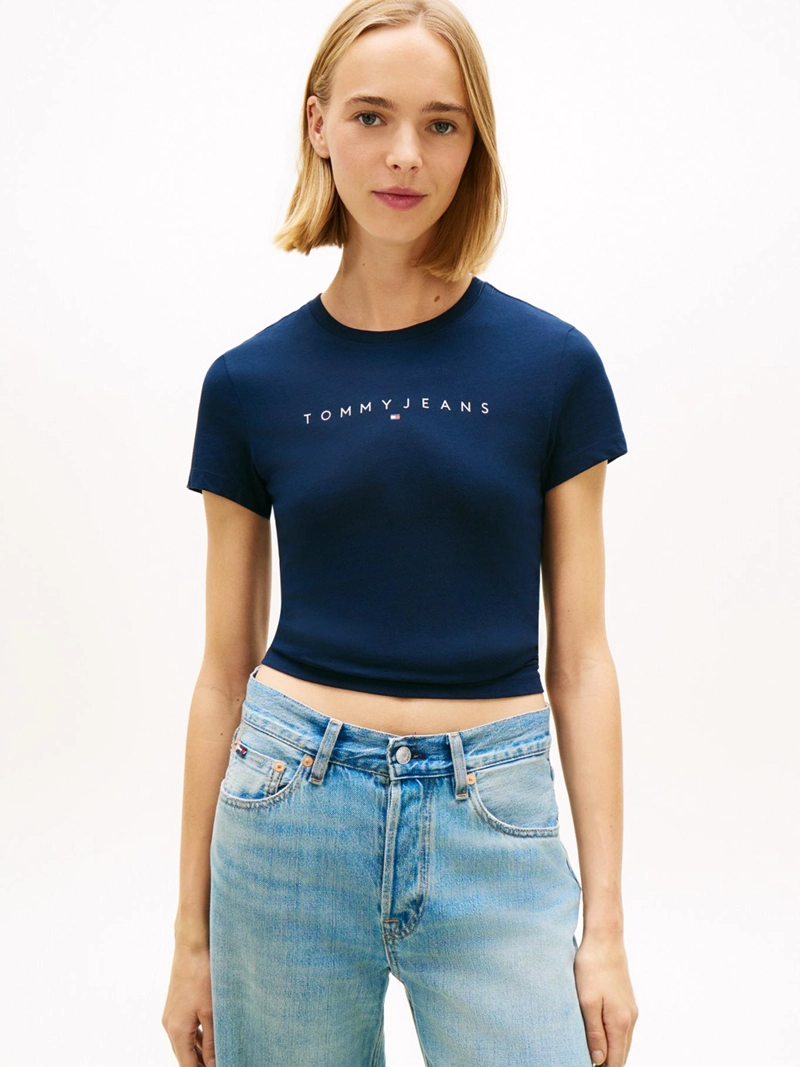 POLERA LINEAR CON LOGO SLIM FIT - 1