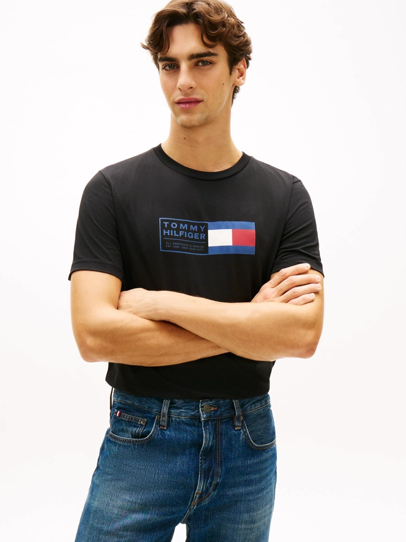 POLERA TEXT BOX LOGO REGULAR FIT - 1