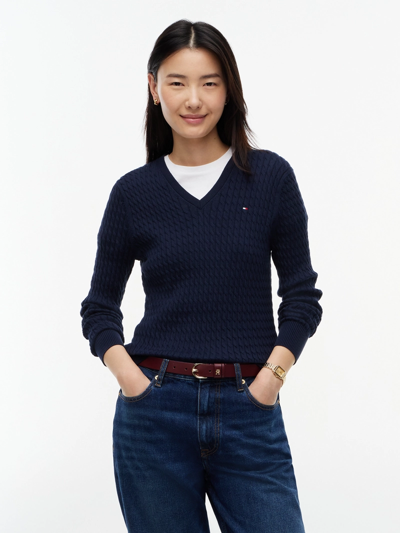 SWEATER DE PUNTO TRENZADO - 1