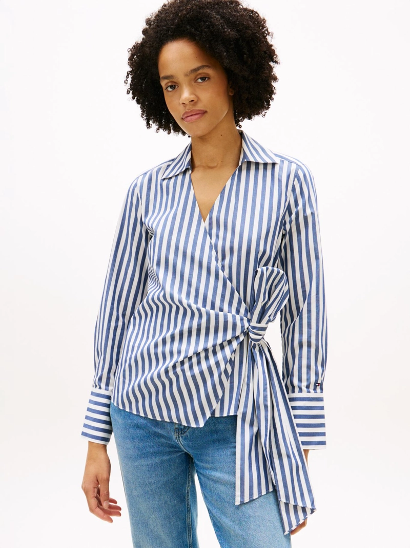 BLUSA CRUZADA SLIM FIT - 1