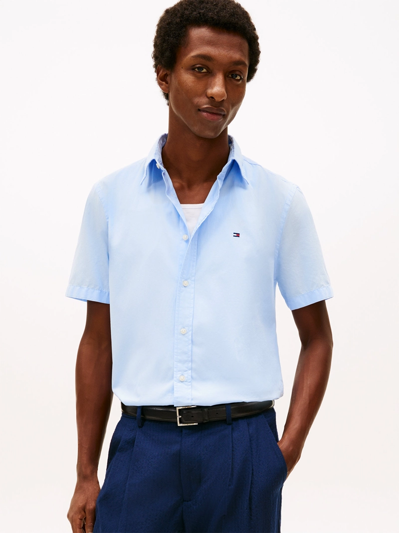 CAMISA FLEX POPLIN SOLID REGULAR FIT - 1