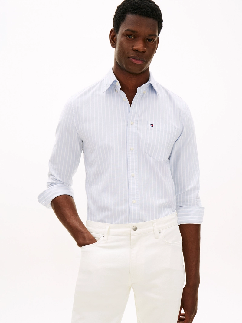 CAMISA DE RAYAS ANCHAS REGULAR FIT - 1