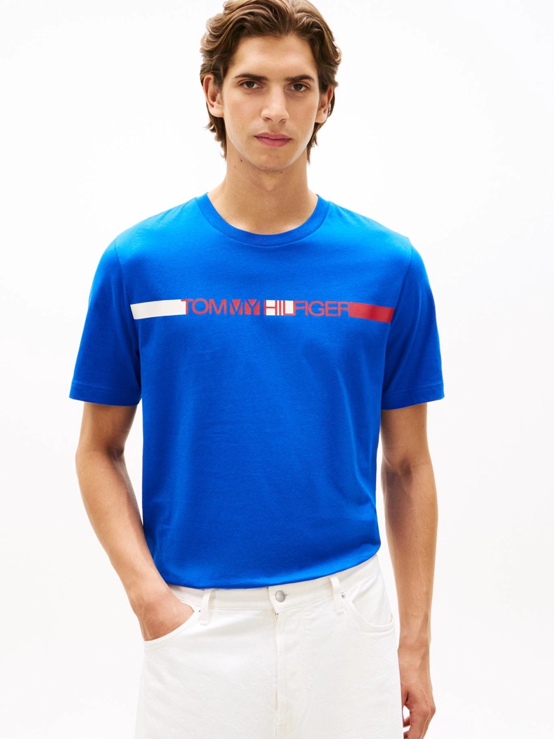 POLERA CON LOGO ESTAMPADO REGULAR FIT - 1