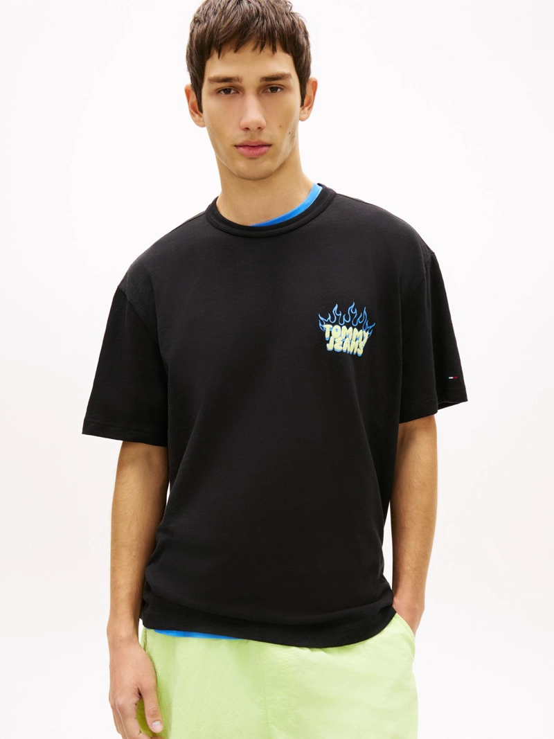 POLERA CON LOGO ESTAMPADO RELAXED FIT - 1