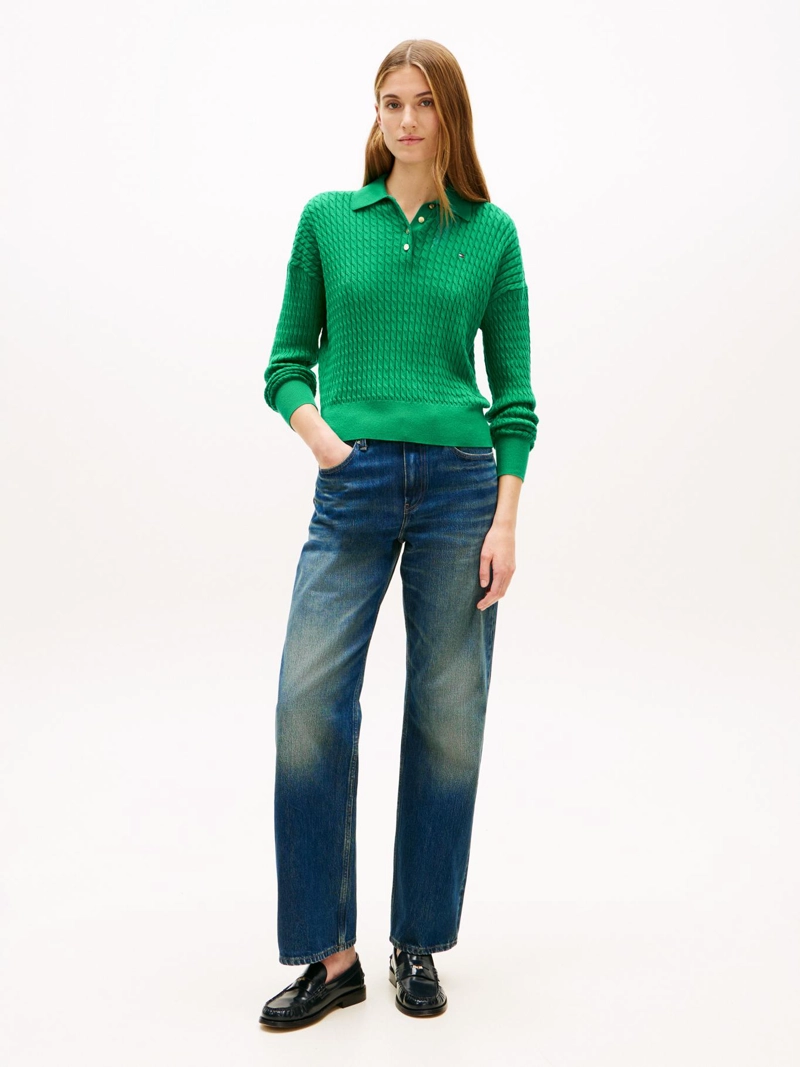 SWEATER POLO DE PUNTO TRENZADO - 2