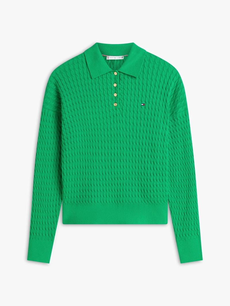 SWEATER POLO DE PUNTO TRENZADO - 5