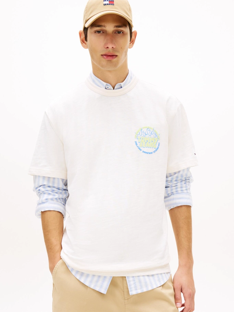 POLERA CON LOGO ESTAMPADO RELAXED FIT - 1