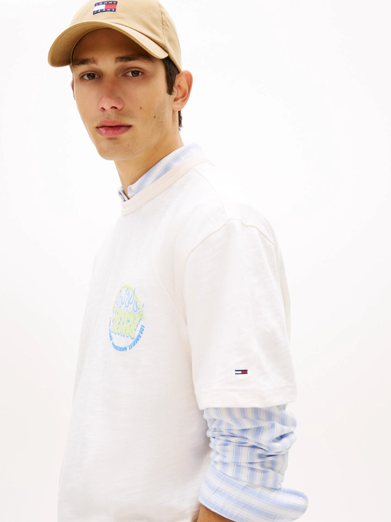POLERA CON LOGO ESTAMPADO RELAXED FIT - 4