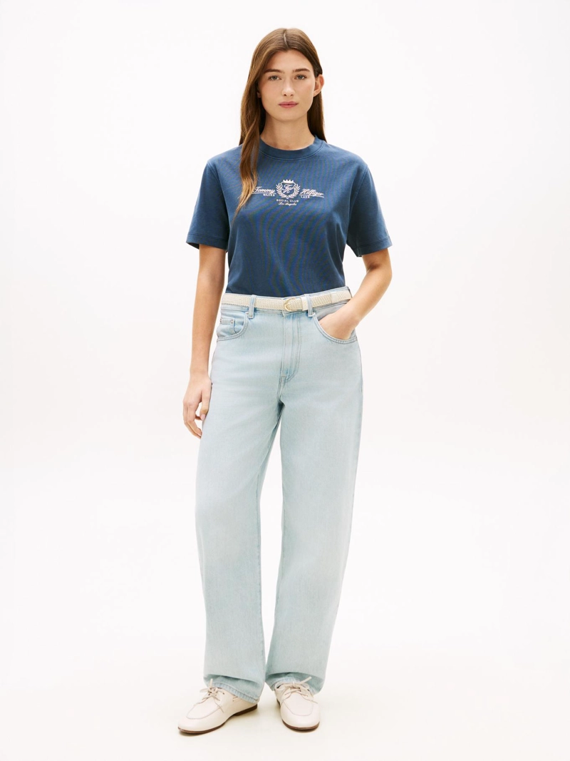 POLERA CON LOGO ESCUDO BORDADO RELAXED FIT - 2