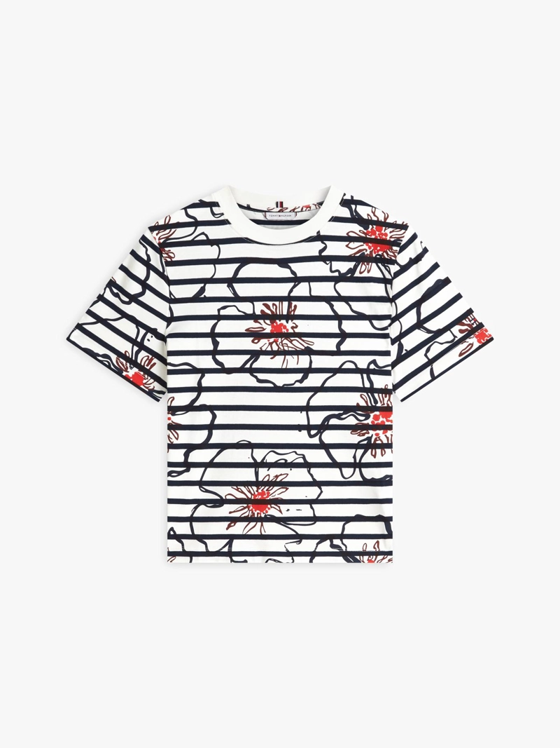 POLERA INTERLOCK CON FLORES REGULAR FIT - 5