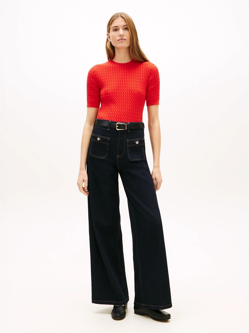 JEANS DE TALLE ALTO WIDE LEG FIT - 1