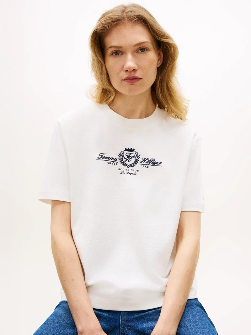 POLERA CON LOGO ESCUDO BORDADO RELAXED FIT - 4