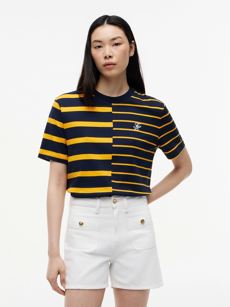 POLERA DE RAYAS MIXTAS RELAXED FIT - 1