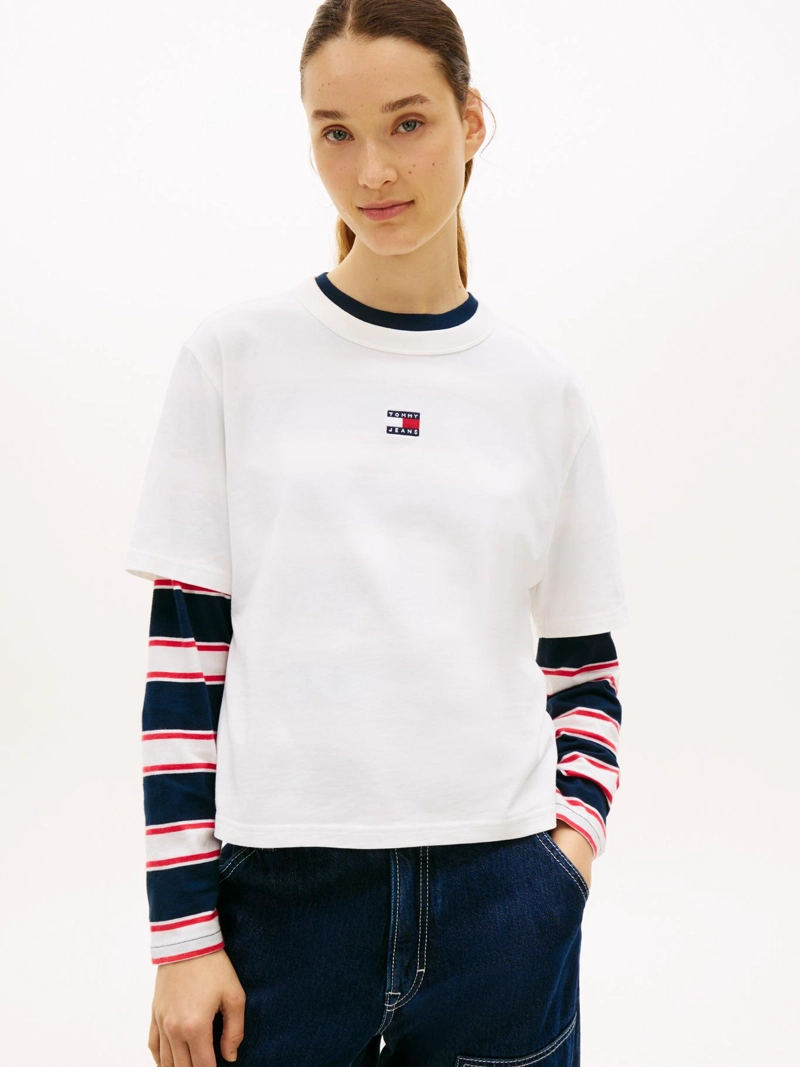 POLERA BOXY CON LOGO RELAXED FIT - 1