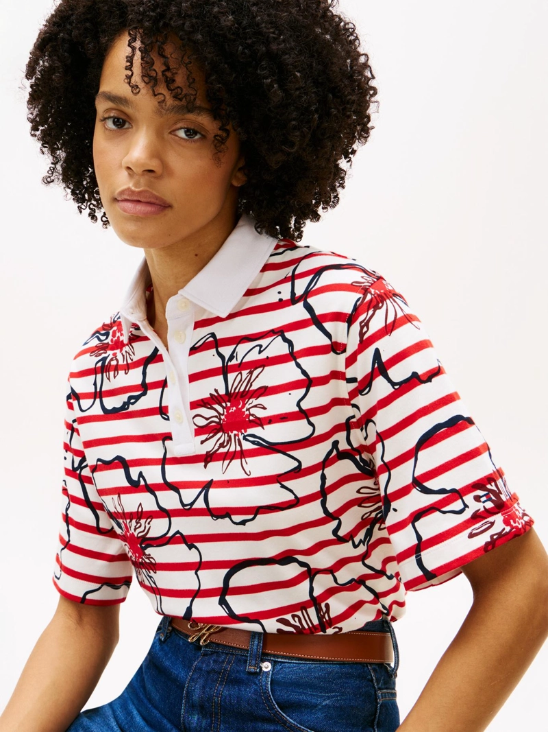 POLO CON ESTAMPADO FLORAL RELAXED FIT - 4