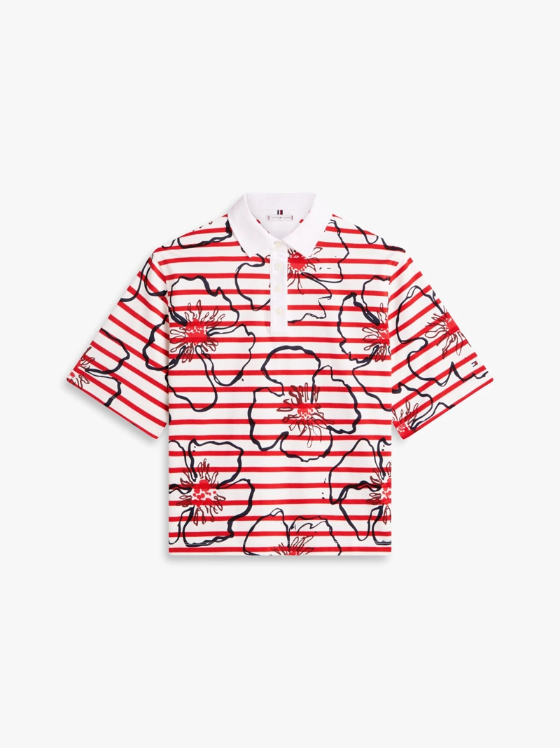 POLO CON ESTAMPADO FLORAL RELAXED FIT - 5