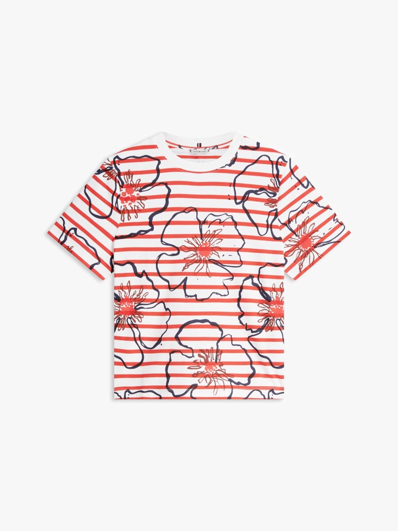 POLERA INTERLOCK CON FLORES REGULAR FIT - 5