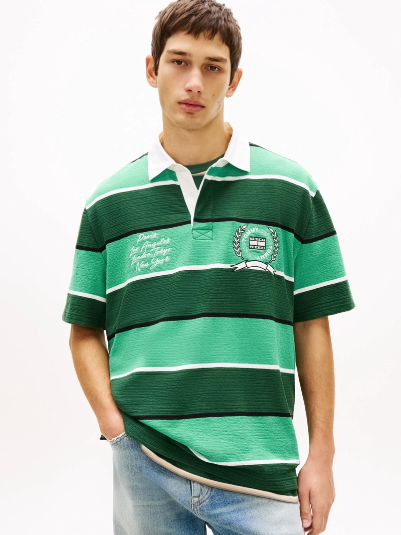 POLO A RAYAS ESTILO RUGBY RELAXED FIT - 1