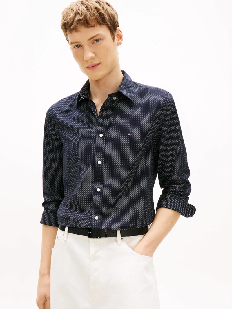 CAMISA FLEX POPLIN SOLID SLIM FIT - 1