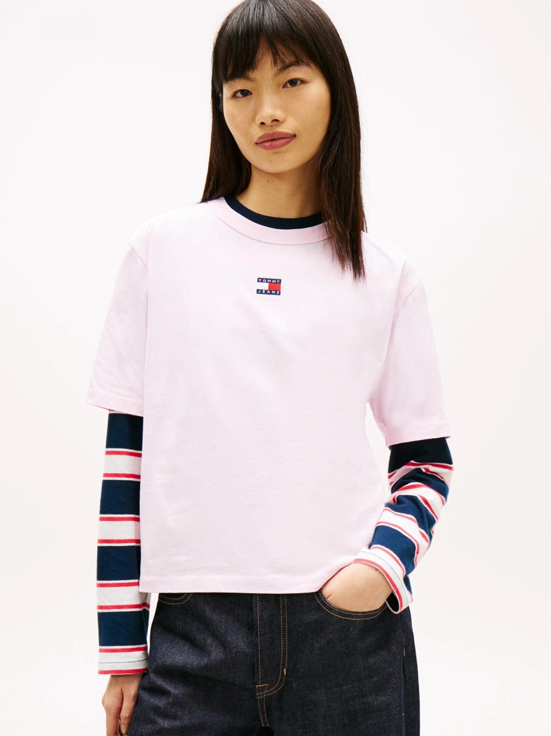 POLERA BOXY CON LOGO RELAXED FIT - 1
