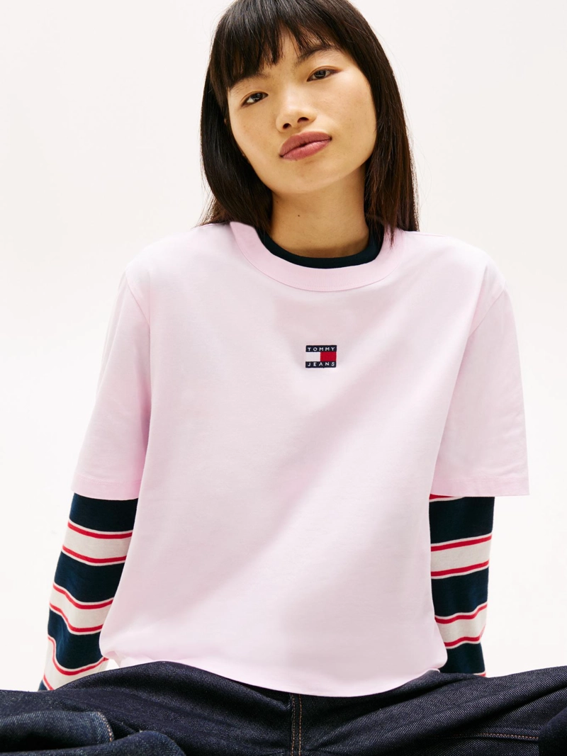 POLERA BOXY CON LOGO RELAXED FIT - 4