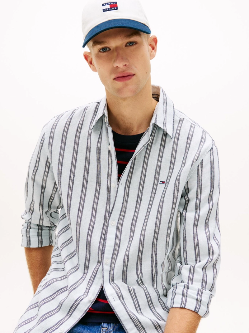 CAMISA DE RAYAS DE LINO REGULAR FIT - 4