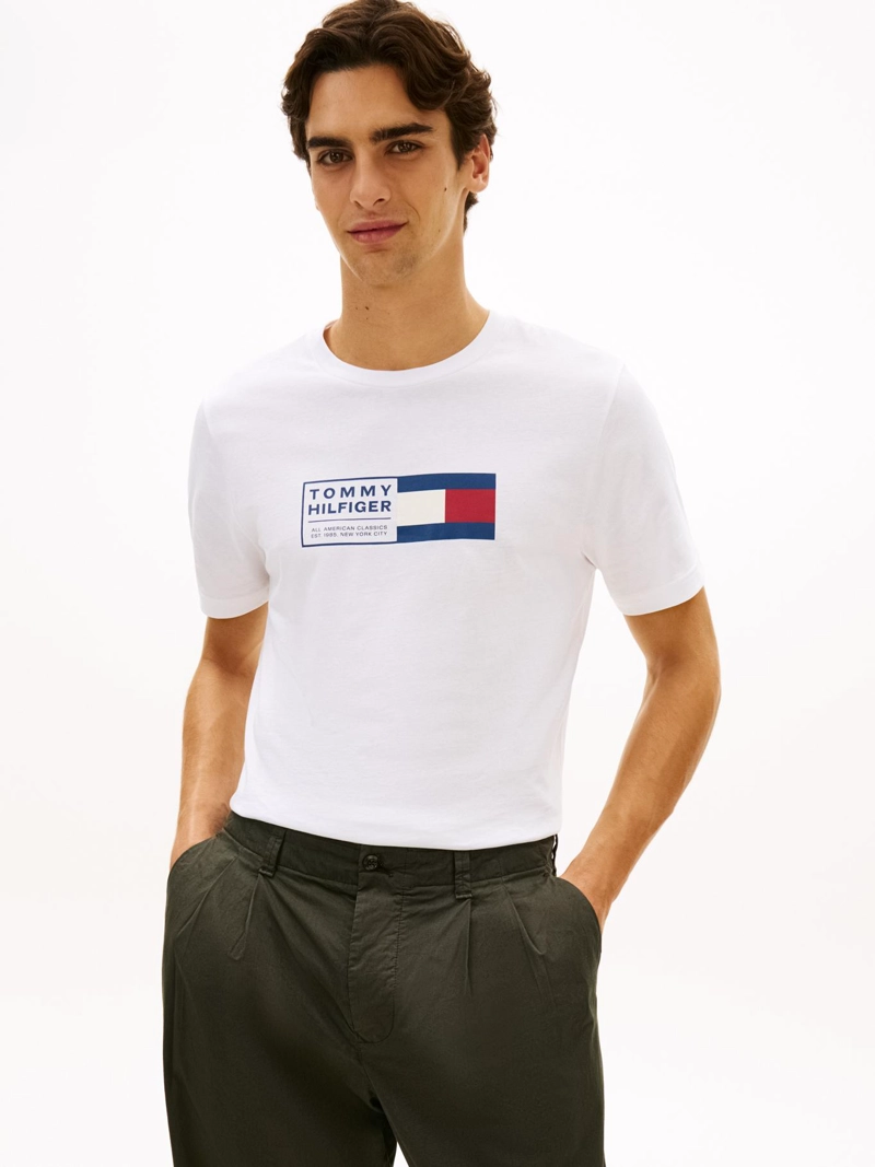 POLERA TEXT BOX LOGO REGULAR FIT - 1