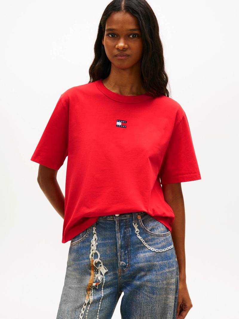 POLERA BOXY CON LOGO RELAXED FIT - 1