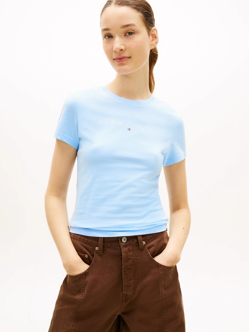 POLERA LINEAR CON LOGO SLIM FIT - 1