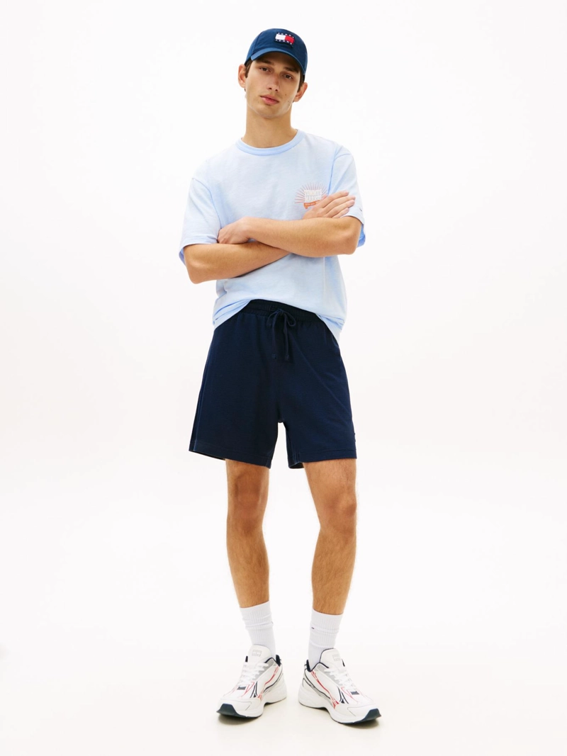 SHORT DE CHANDAL CON LOGO - 1