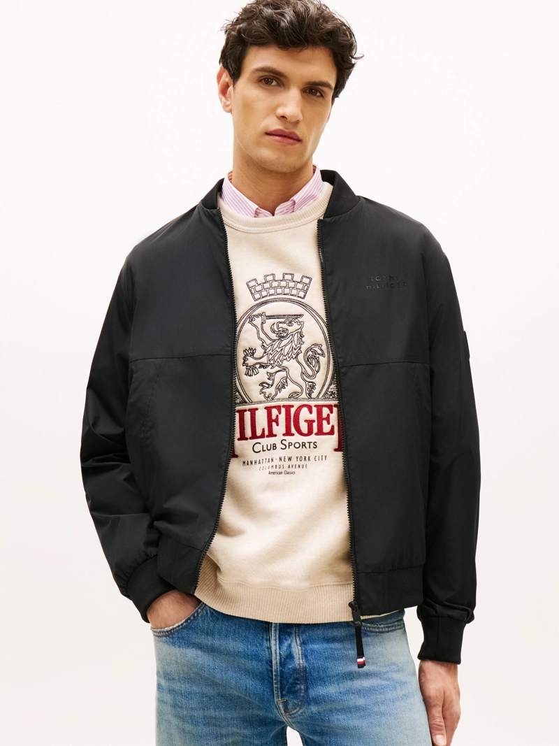 CHAQUETA BOMBER CON LOGO - 1