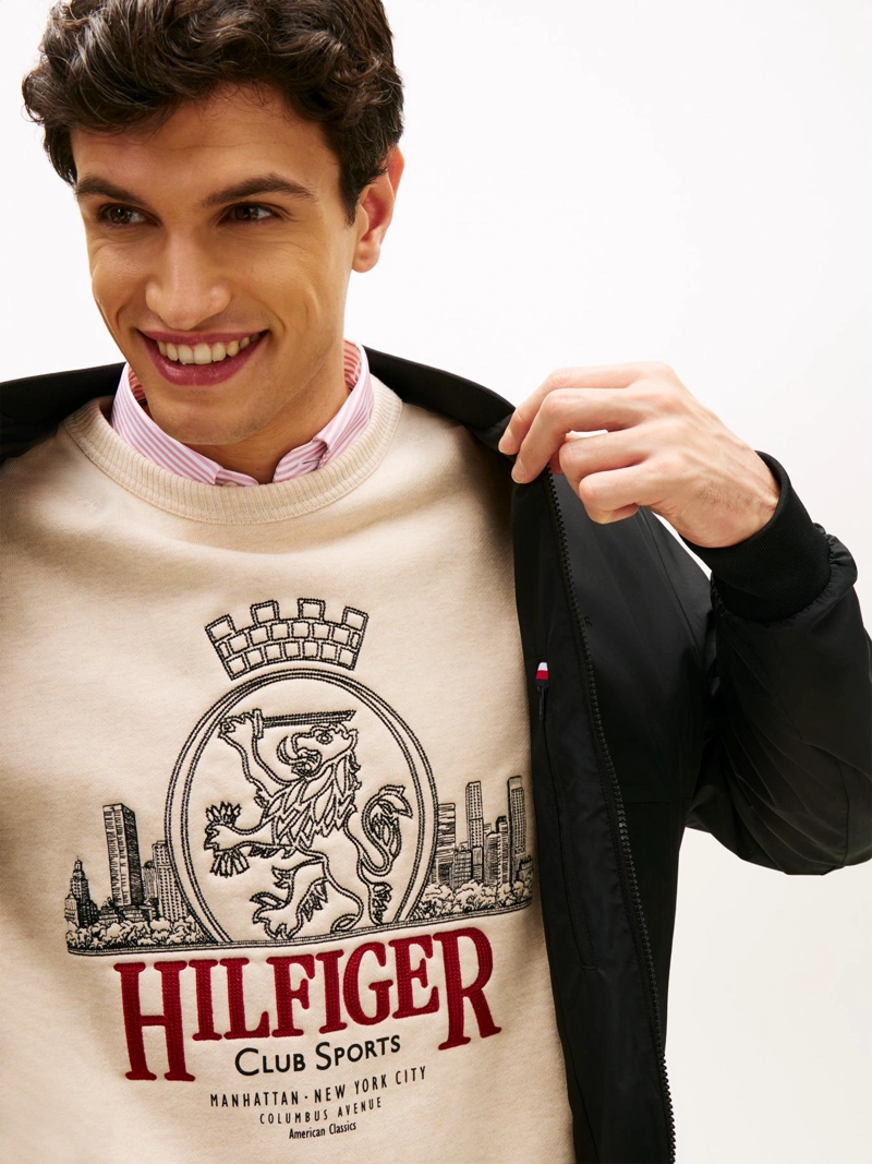 CHAQUETA BOMBER CON LOGO - 4